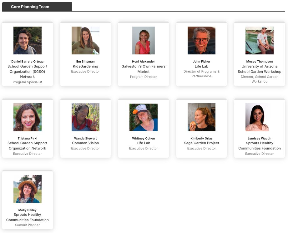 Core Planning Team